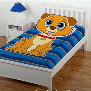 ZippySack Puppy - Fitted Zip Up Kids Bedding. Just Zip and Your Bed (or Bunk Bed